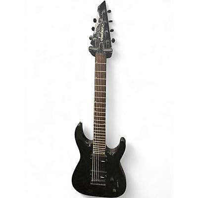 Used Jackson JS22-7 Dinky 7 String Black Solid Body Electric Guitar