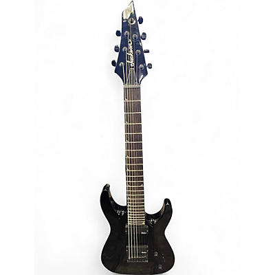 Used Jackson JS22-7 Dinky 7 String Black Solid Body Electric Guitar