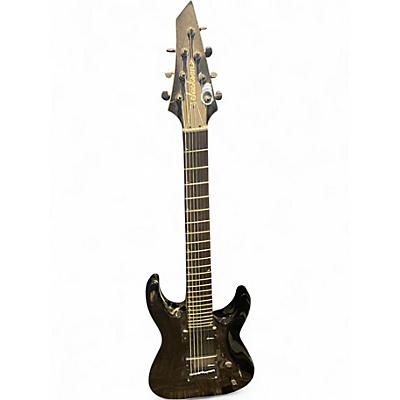 Used Jackson JS22-7 Dinky 7 String Black Solid Body Electric Guitar