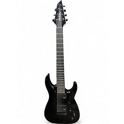 Used Jackson JS22-7 Dinky 7 String Black Solid Body Electric Guitar
