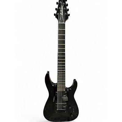 Used Jackson JS22-7 Dinky 7 String Flat Black Solid Body Electric Guitar