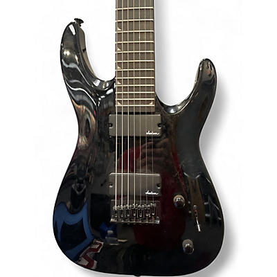 Used Jackson JS22-7 Dinky 7 String Flat Black Solid Body Electric Guitar