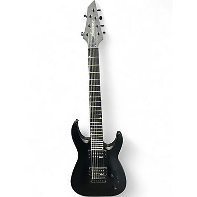 Used Jackson JS22-7 Dinky 7 String Satin Black Solid Body Electric Guitar