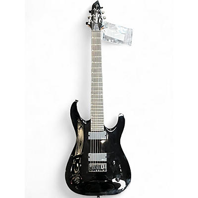 Used Jackson JS22-7 Dinky 7 String Trans Black Solid Body Electric Guitar