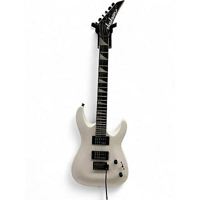 Used Jackson JS22 Dinky Arctic White Solid Body Electric Guitar
