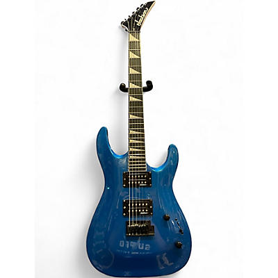 Used Jackson JS22 Dinky Blue Solid Body Electric Guitar