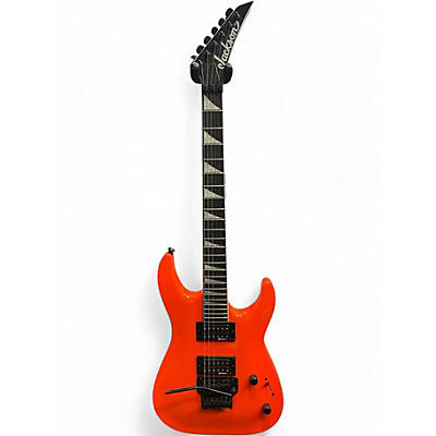 Used Jackson JS22 Dinky Orange Solid Body Electric Guitar