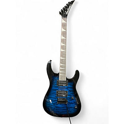 Used Jackson JS22 Dinky Transparent Blue Burst Solid Body Electric Guitar