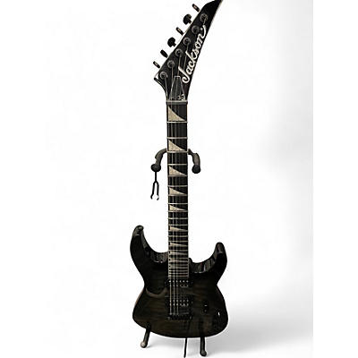 Used Jackson JS22 Dinky silver quilted Solid Body Electric Guitar