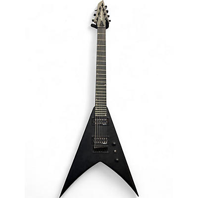 Used Jackson JS22 KING V 7 STRANG Black Solid Body Electric Guitar