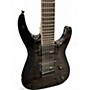 Used Jackson JS22Q-7 Trans Black Solid Body Electric Guitar Trans Black