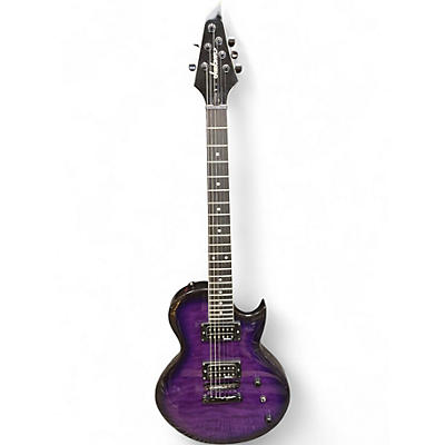 Used Jackson JS22Q MONARKH Trans Purple Solid Body Electric Guitar