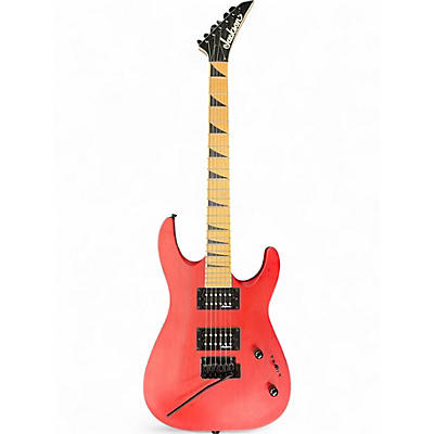Used Jackson JS24 DINKY Satin Red Solid Body Electric Guitar