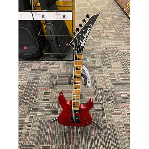 Jackson Used Jackson JS24 DKAM Red Stain Solid Body Electric Guitar Red Stain