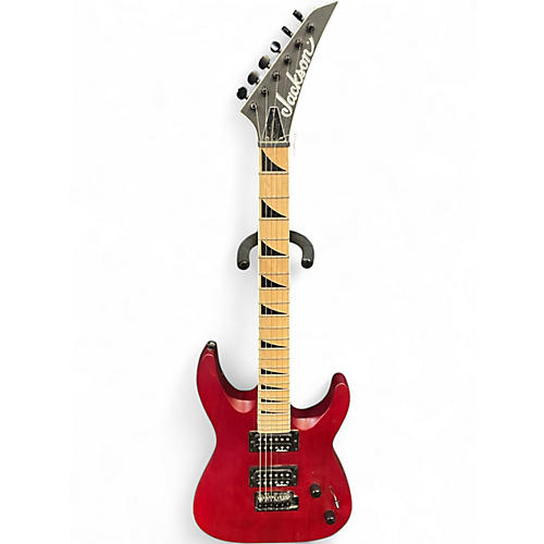 Used Jackson JS24 DKAM Satin Red Solid Body Electric Guitar Satin Red