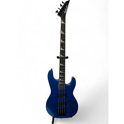 Used Jackson JS3 Concert Metallic Blue Electric Bass Guitar