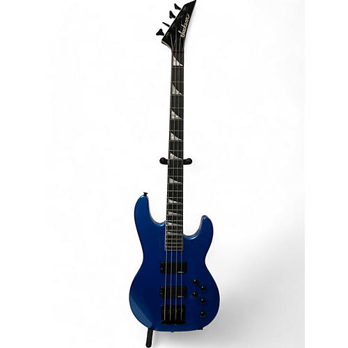 Used Jackson JS3 Concert Metallic Blue Electric Bass Guitar Metallic Blue