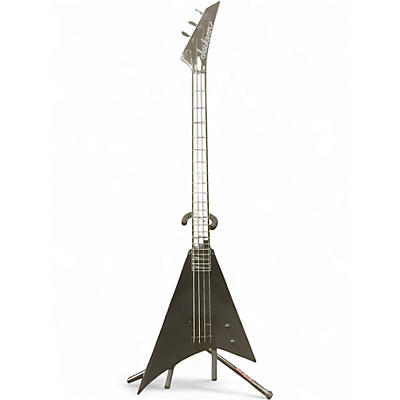 Used Jackson JS3 RR-B IV Metallic Gray Electric Bass Guitar