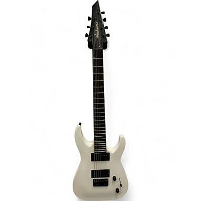 Jackson Used Jackson JS32-7 Dinky DKA 7 String Arctic White Solid Body Electric Guitar