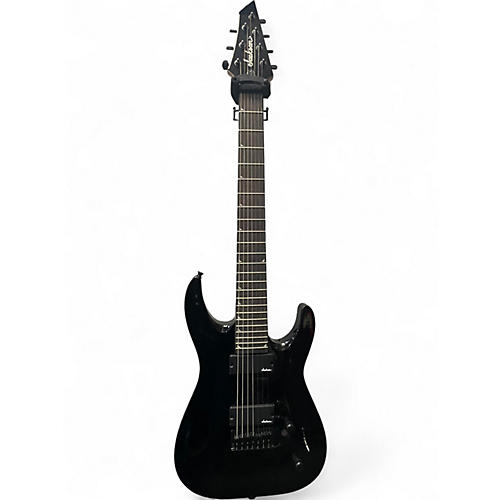 Used Jackson JS32-7 Dinky DKA 7 String Black Solid Body Electric Guitar Black