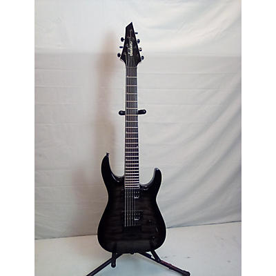 Jackson Used Jackson JS32-7 Dinky DKA 7 String Transparent Black Burst Solid Body Electric Guitar