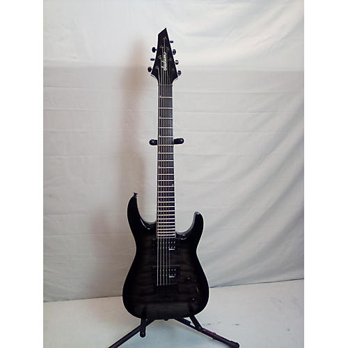 Jackson Used Jackson JS32-7 Dinky DKA 7 String Transparent Black Burst Solid Body Electric Guitar Transparent Black Burst