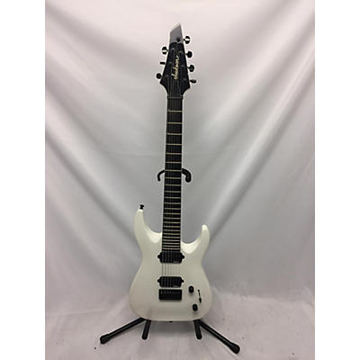 Jackson Used Jackson JS32-7 Dinky DKA 7 String White Solid Body Electric Guitar