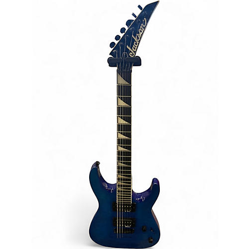 Used Jackson JS32 Dinky Blue Solid Body Electric Guitar Blue