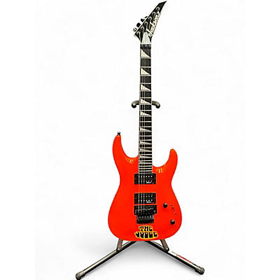 Used Jackson JS32 Dinky DKA Neon Orange Solid Body Electric Guitar