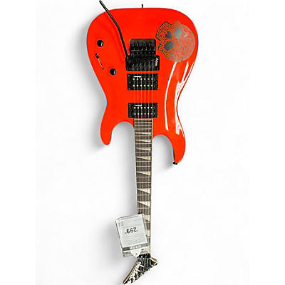 Used Jackson JS32 Dinky DKA Neon Orange Solid Body Electric Guitar