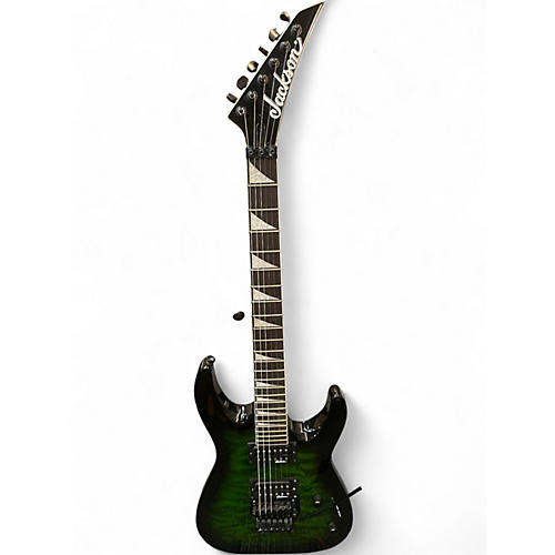Used Jackson JS32 Dinky Green Burst Solid Body Electric Guitar Green Burst