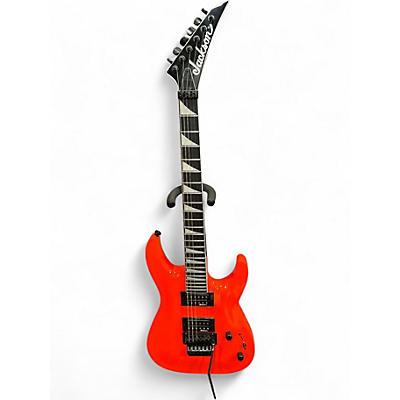 Used Jackson JS32 Dinky NEON ORANGE Solid Body Electric Guitar