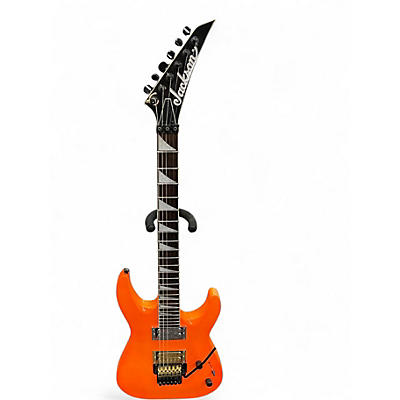 Used Jackson JS32 Dinky Neon Orange Solid Body Electric Guitar