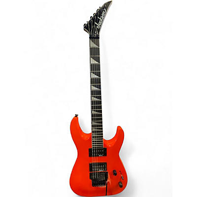 Used Jackson JS32 Dinky Orange Solid Body Electric Guitar
