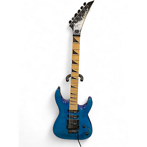Used Jackson JS32 Dinky Trans Blue Solid Body Electric Guitar Trans Blue