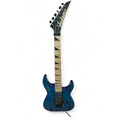 Used Jackson JS32 Dinky Trans Blue Solid Body Electric Guitar