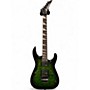 Used Jackson JS32 Dinky Transparent Green Burst Solid Body Electric Guitar Transparent Green Burst