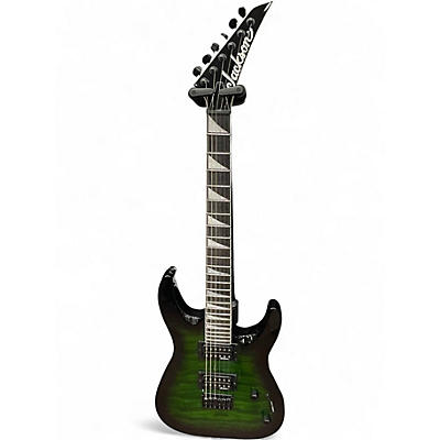 Used Jackson JS32 Dinky green burst Solid Body Electric Guitar