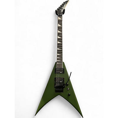 Used Jackson JS32 King V ARMY GREEN Solid Body Electric Guitar