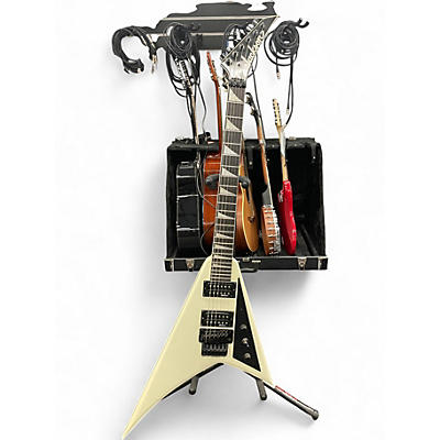 Used Jackson JS32 Randy Rhoads Flying V Antique White Solid Body Electric Guitar