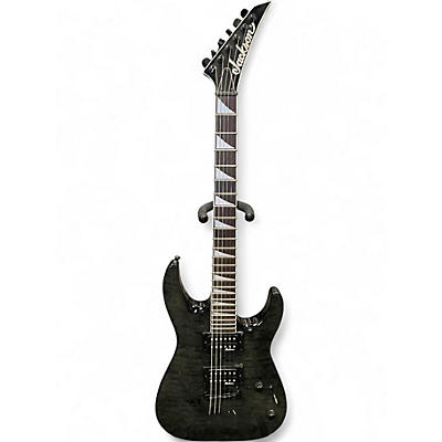 Used Jackson JS32Q DINKY BLACK QUILT Solid Body Electric Guitar