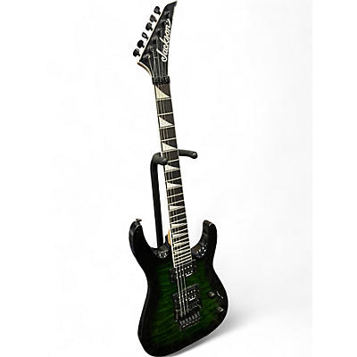 Used Jackson JS32Q DKA ARCH TOP Transparent Green Burst Solid Body Electric Guitar
