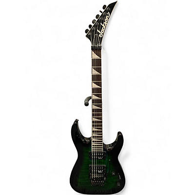 Used Jackson JS32Q DKA Dinky Green Burst Solid Body Electric Guitar