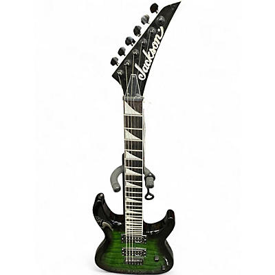 Used Jackson JS32Q DKA HT Transparent Green Burst Solid Body Electric Guitar