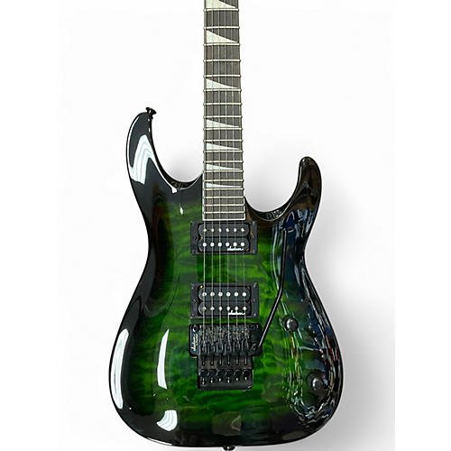 Used Jackson JS32Q DKA Transparent Green Burst Solid Body Electric Guitar Transparent Green Burst