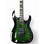 Used Jackson JS32Q DKA Transparent Green Burst Solid Body Electric Guitar Transparent Green Burst