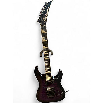 Used Jackson JS32Q Dinky Transparent Purple Burst Solid Body Electric Guitar