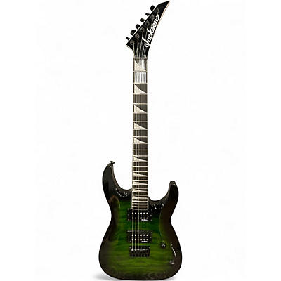 Used Jackson JS32Q Green Burst Solid Body Electric Guitar