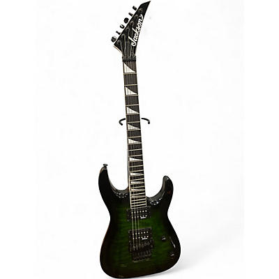 Used Jackson JS32Q Trans Green Solid Body Electric Guitar