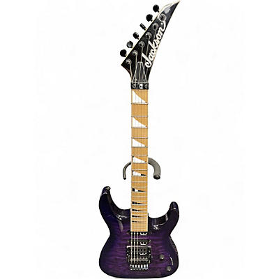 Used Jackson JS32Q Trans Purple Solid Body Electric Guitar